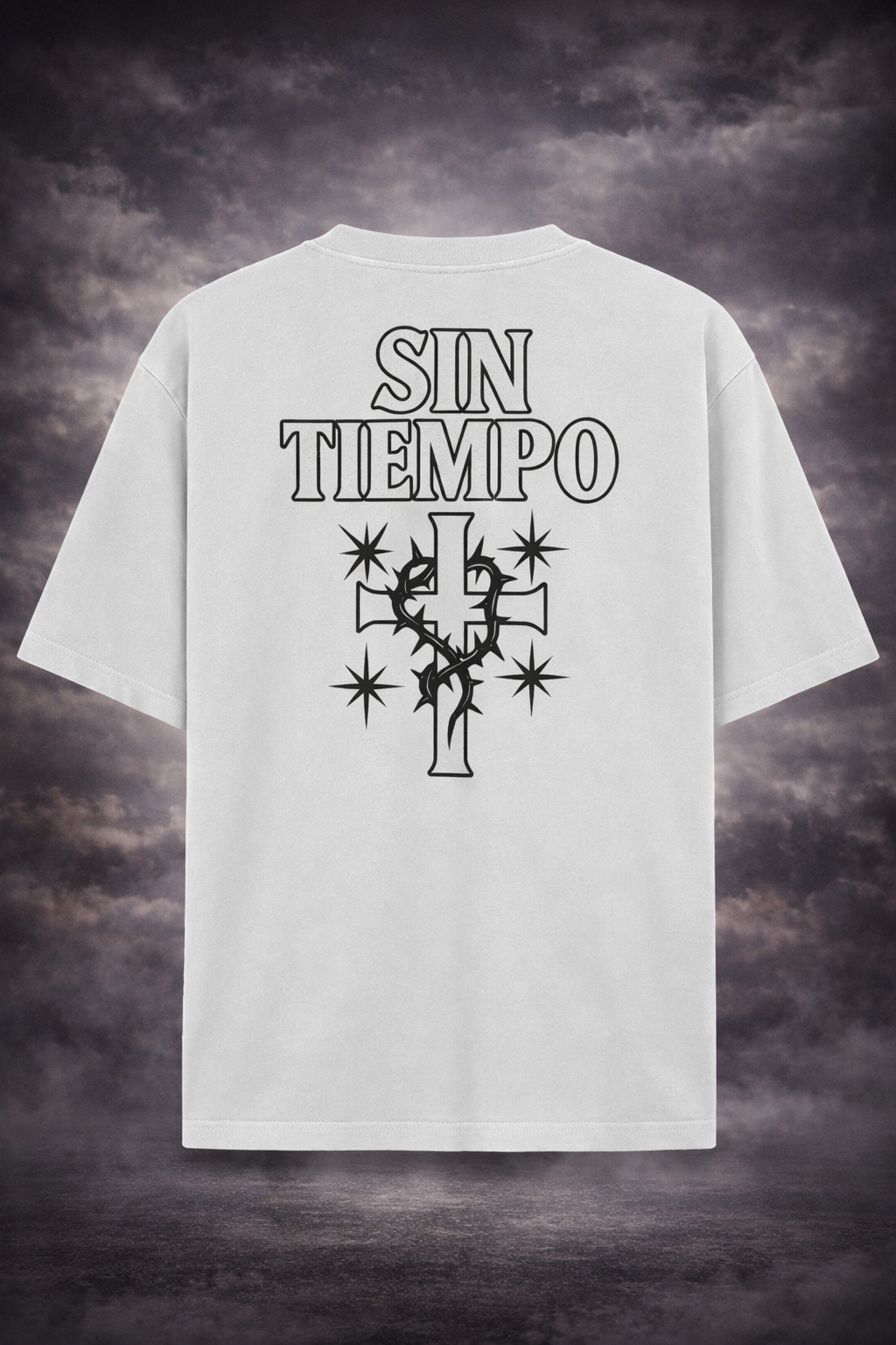 THORNED CROSS – SIN TIEMPO Box Cut Tee