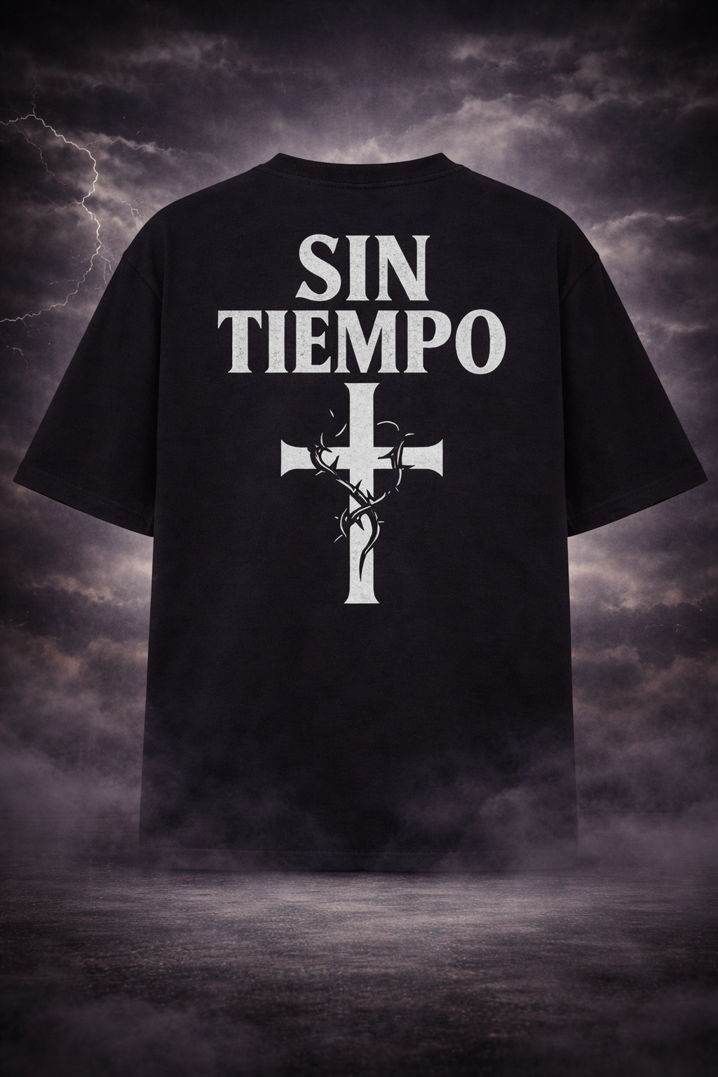 THORNED CROSS – SIN TIEMPO Box Cut  Tee