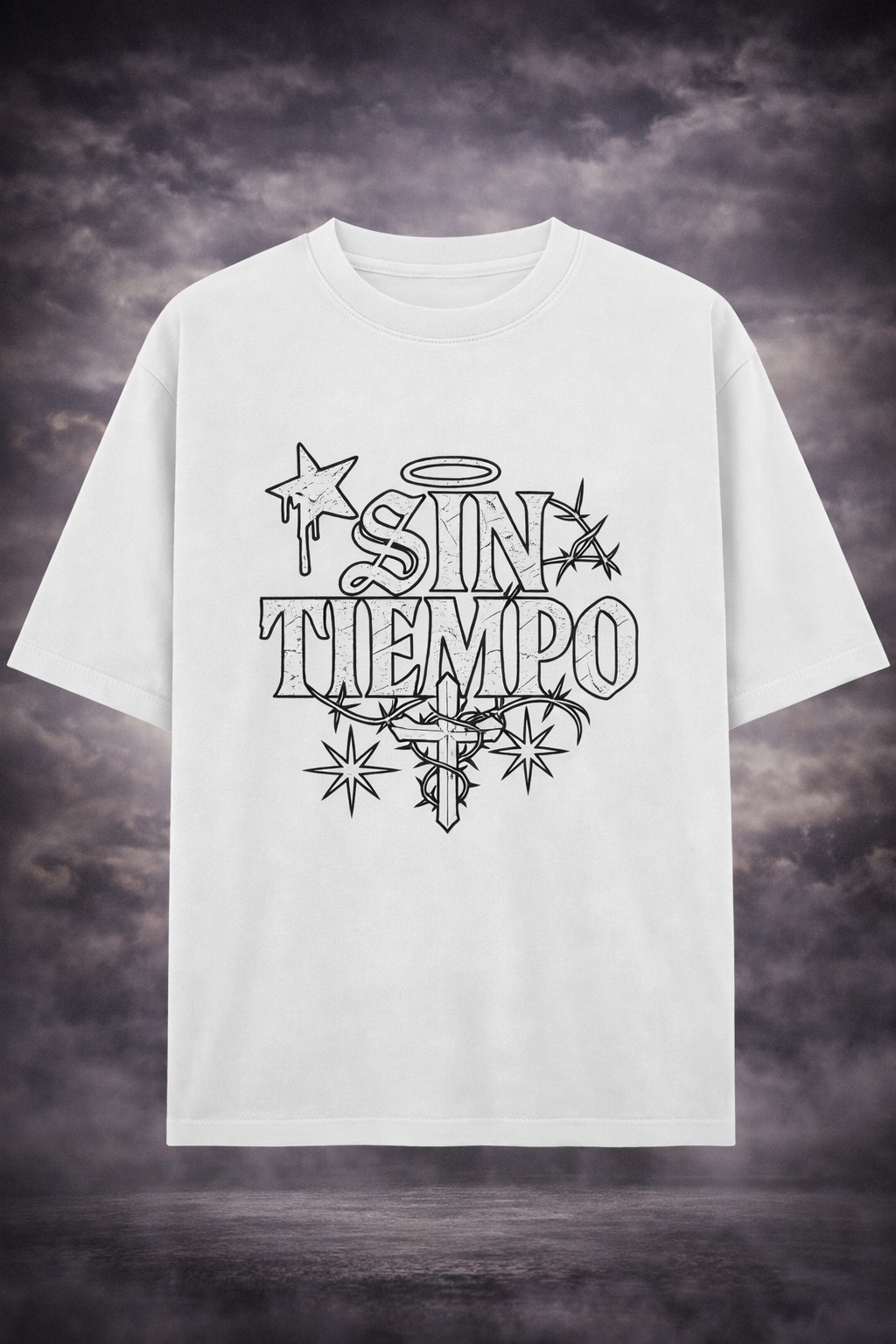 THORNED CROSS – SIN TIEMPO Box Cut  Tee